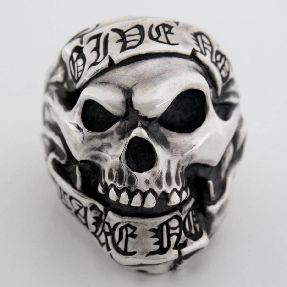 RAT RACE - Give No Take No Skull Ring - EDEN ROCK STORE