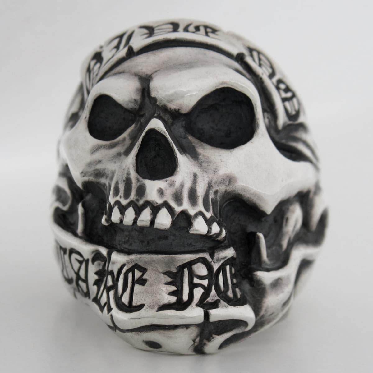 RAT RACE - Give No Take No Skull Ring - EDEN ROCK STORE
