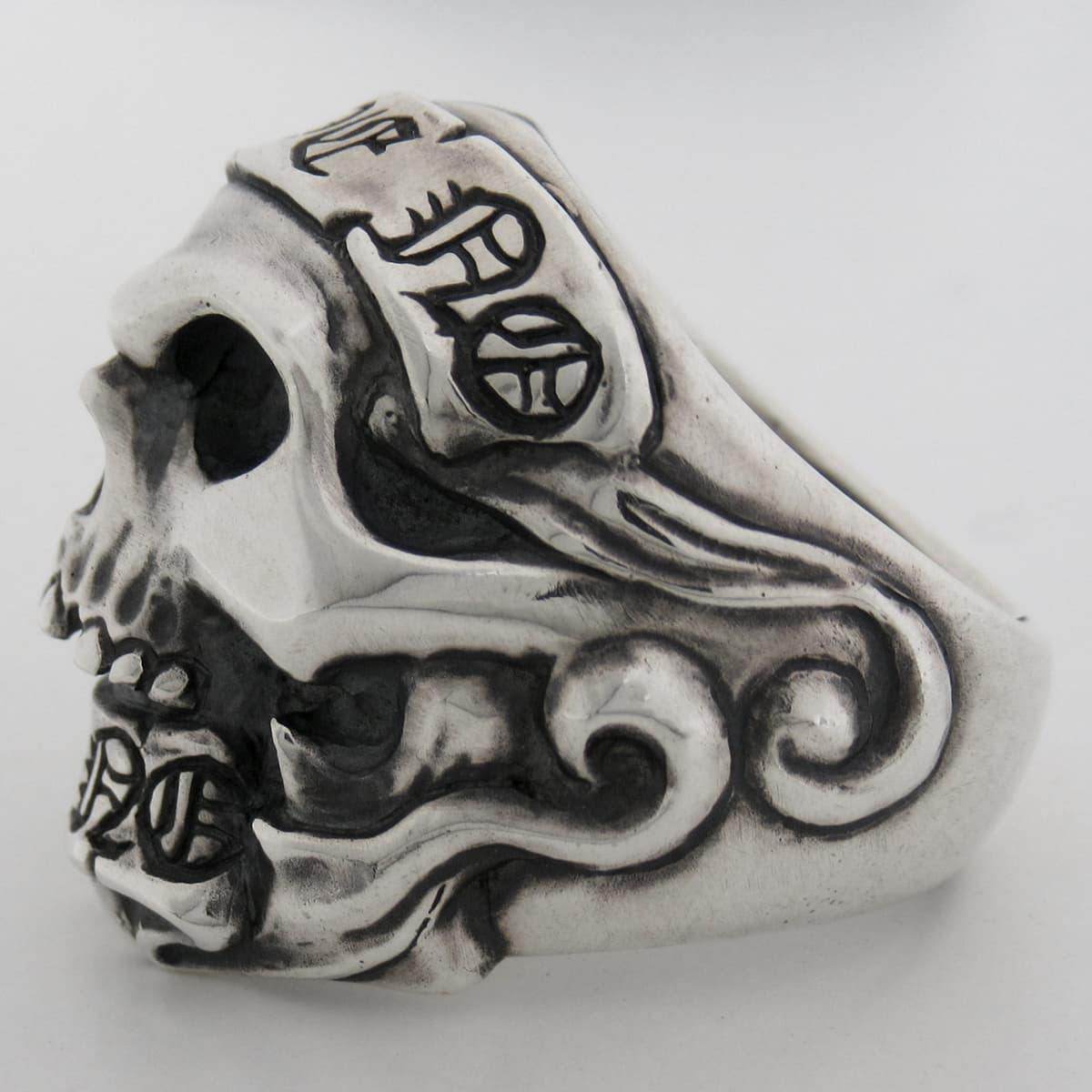 RAT RACE - Give No Take No Skull Ring - EDEN ROCK STORE