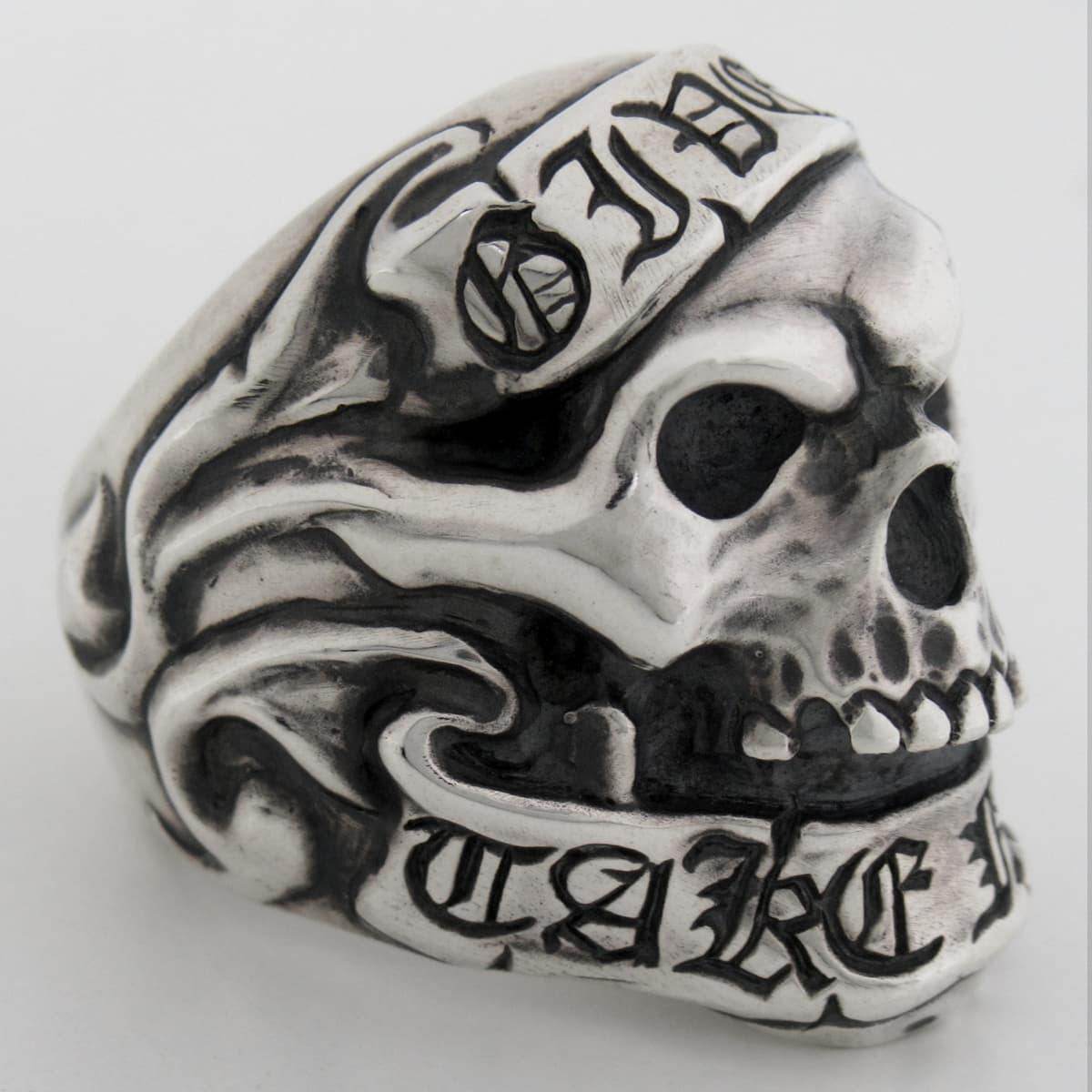 RAT RACE - Give No Take No Skull Ring - EDEN ROCK STORE