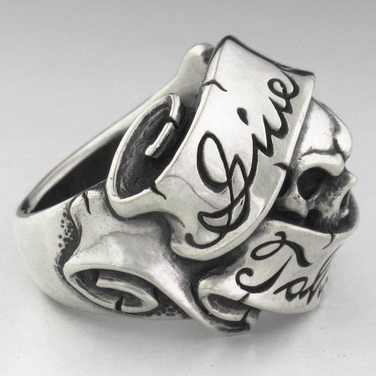 RAT RACE - Give No Take No Skull Ring 2 - EDEN ROCK STORE