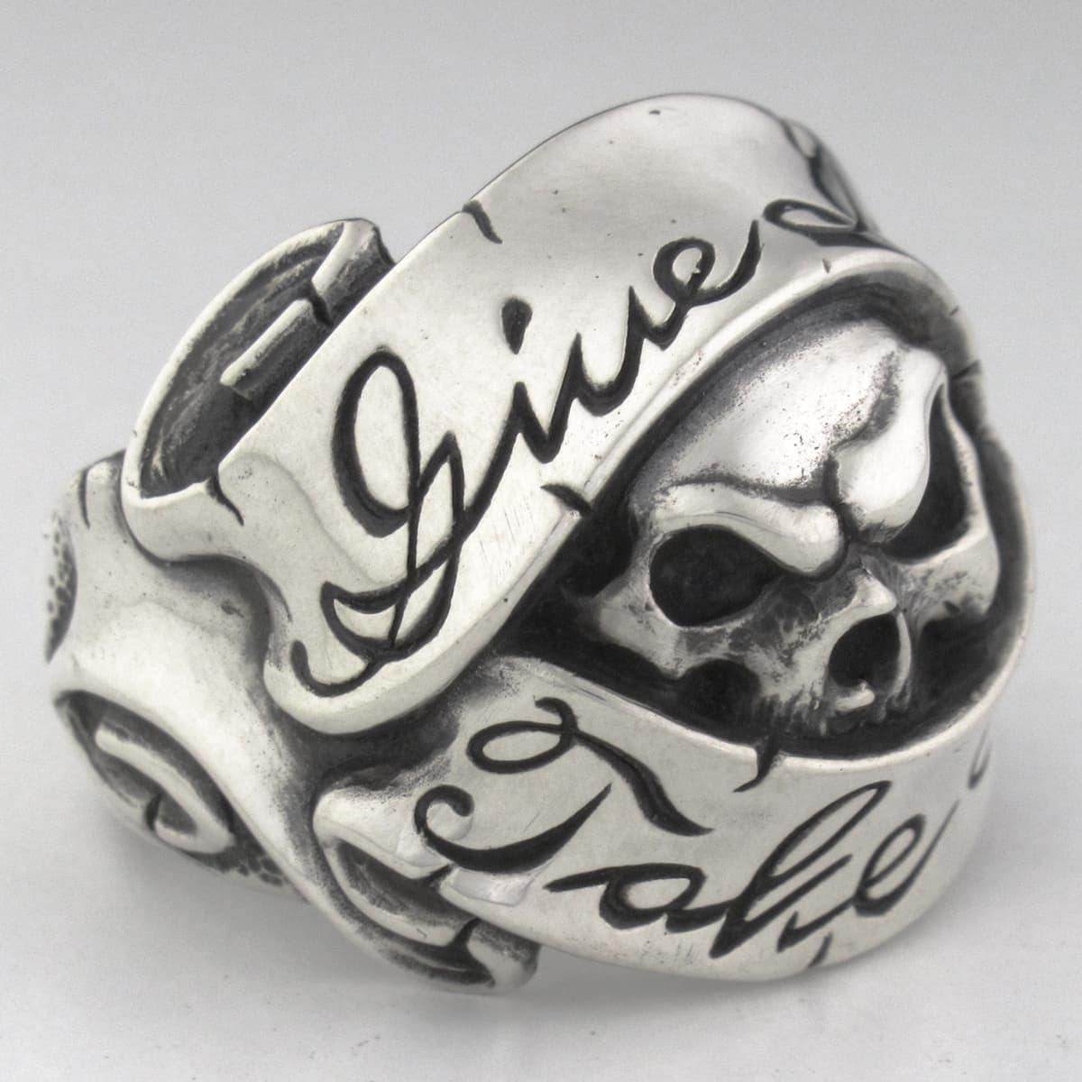 RAT RACE - Give No Take No Skull Ring 2 - EDEN ROCK STORE