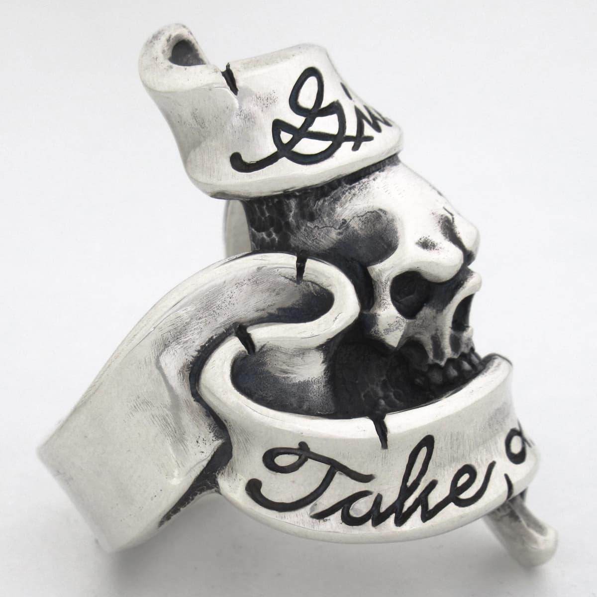 RAT RACE - Give No Take No Skull Ring 3 - EDEN ROCK STORE