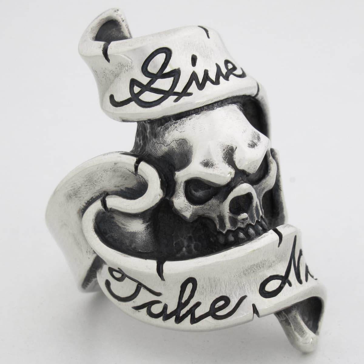 RAT RACE - Give No Take No Skull Ring 3 - EDEN ROCK STORE