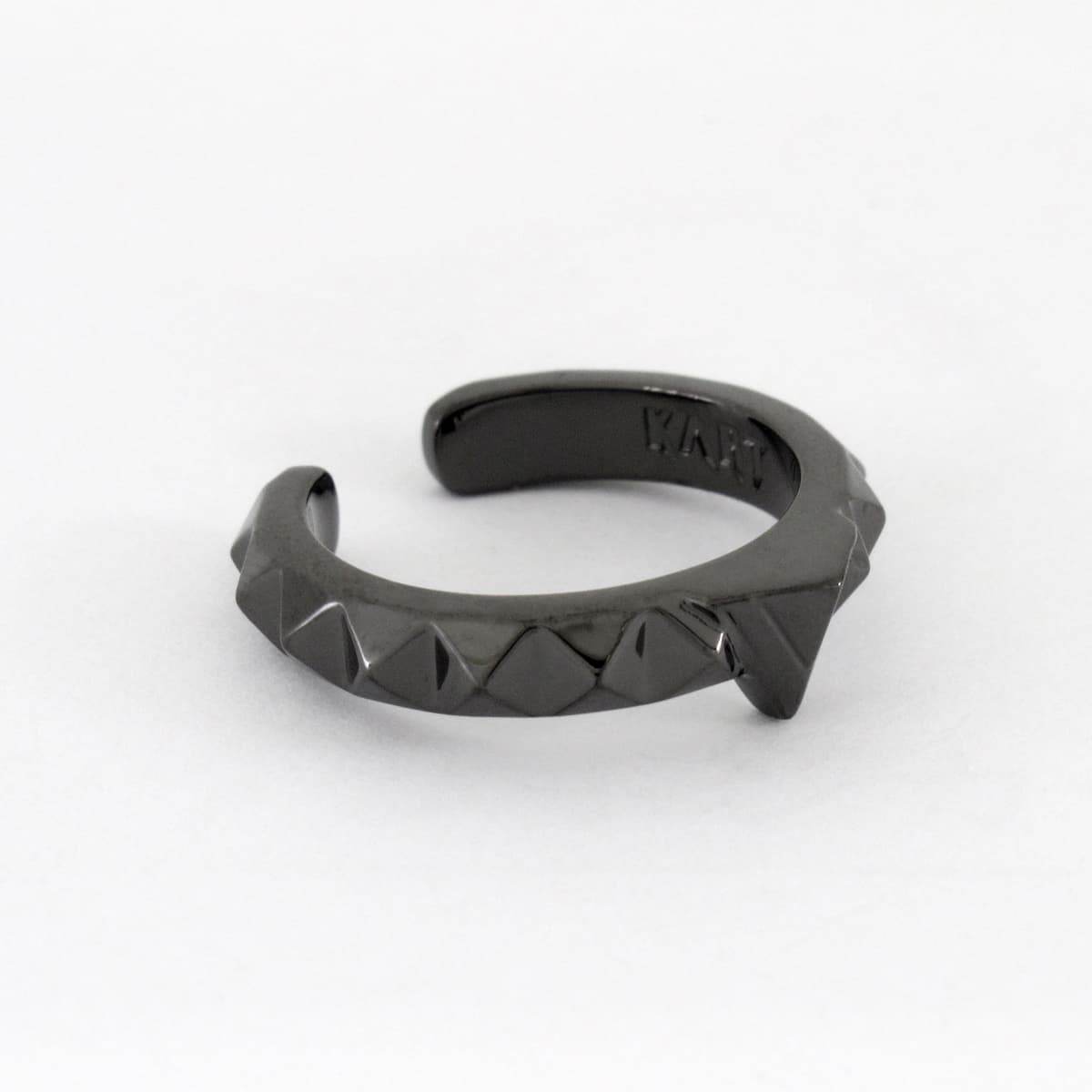 KART - Tiny Mono Ring BLACK - EDEN ROCK STORE