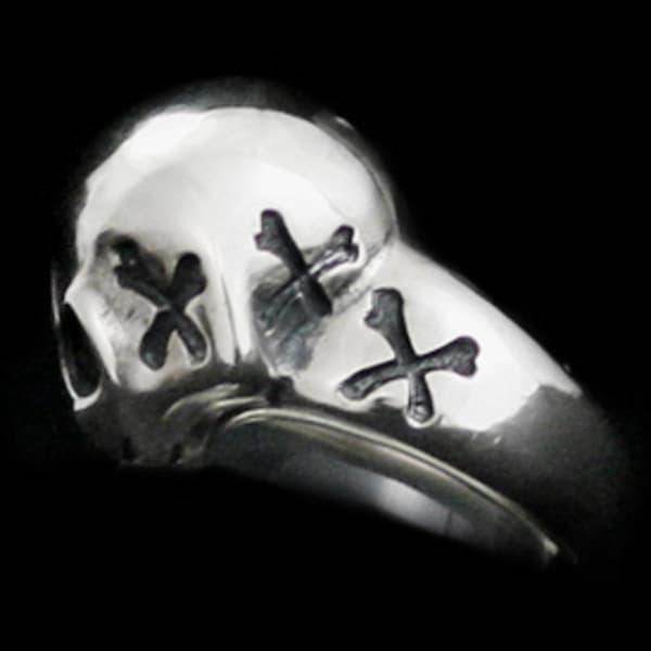 r.l.d(Rat Love Design) - L.K.C Skull Ring - EDEN ROCK STORE