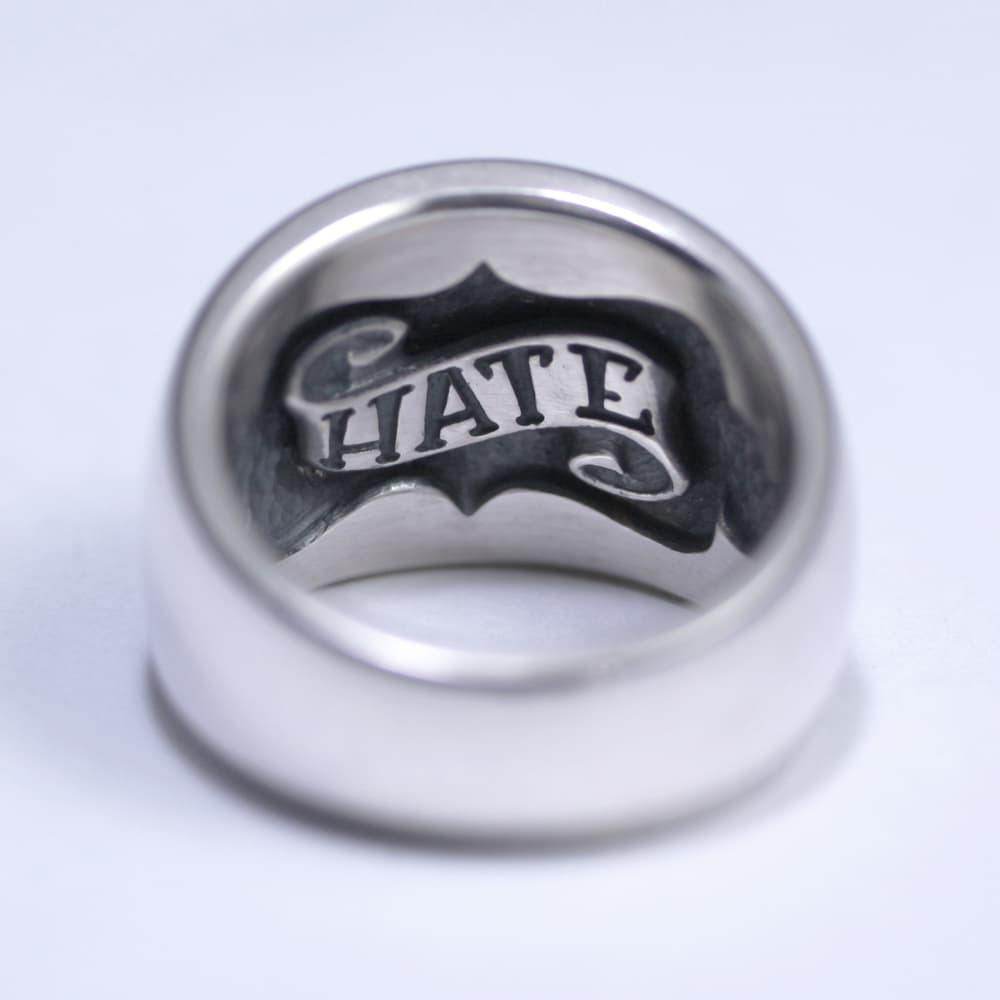 R.A.W(Rat Another World) - Domed Ring -Medium- / HATE - EDEN ROCK STORE