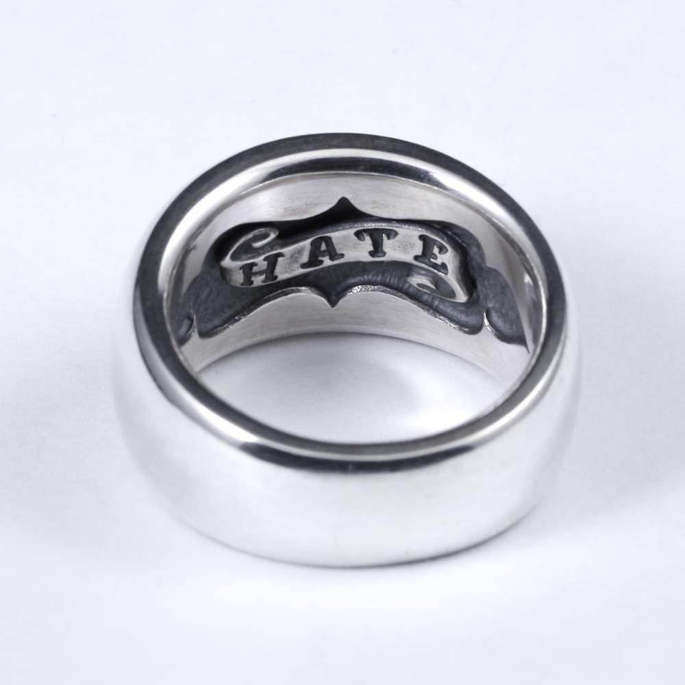 R.A.W(Rat Another World) - Domed Ring -Narrow- / HATE - EDEN ROCK STORE