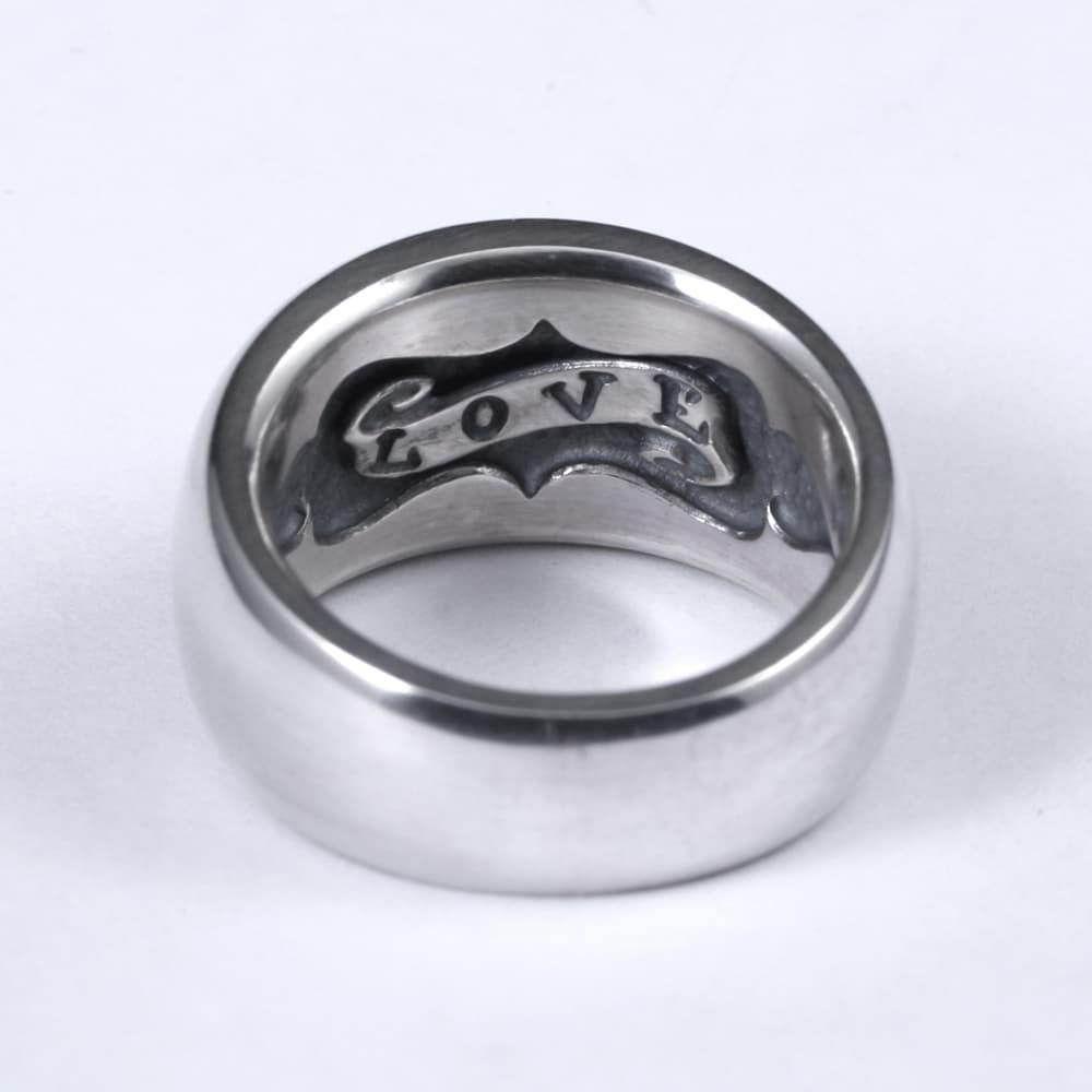 R.A.W(Rat Another World) - Domed Ring -Narrow- / LOVE - EDEN ROCK STORE