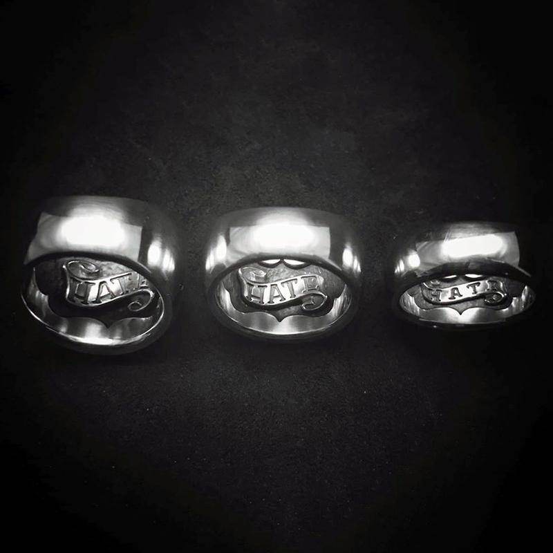 R.A.W(Rat Another World) - Domed Ring -Narrow- / HATE - EDEN ROCK STORE