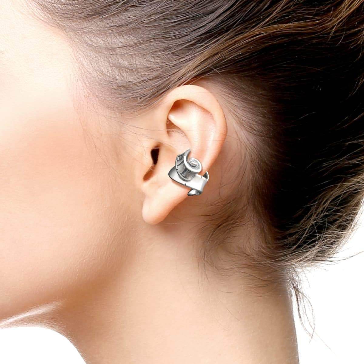 RAT RACE - Flap Ribbon Ear Cuff / HATE - EDEN ROCK STORE