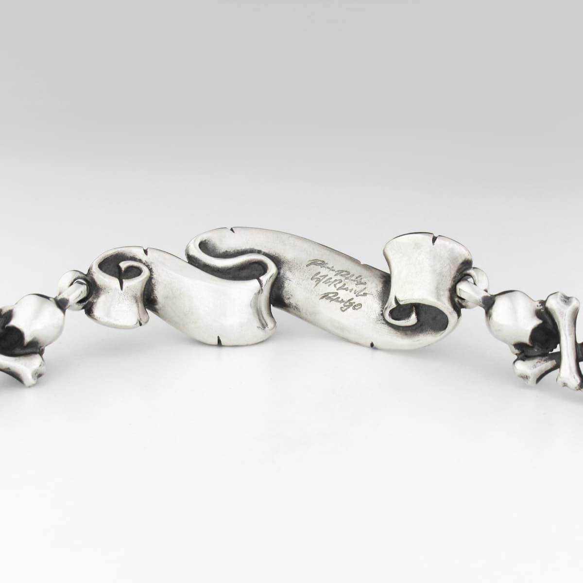 RAT RACE - Message On Ribbon Cross Bone Bracelet / LOVE - EDEN ROCK STORE