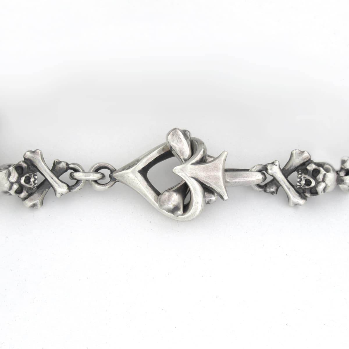 RAT RACE - Message On Ribbon Cross Bone Bracelet / LOVE - EDEN ROCK STORE