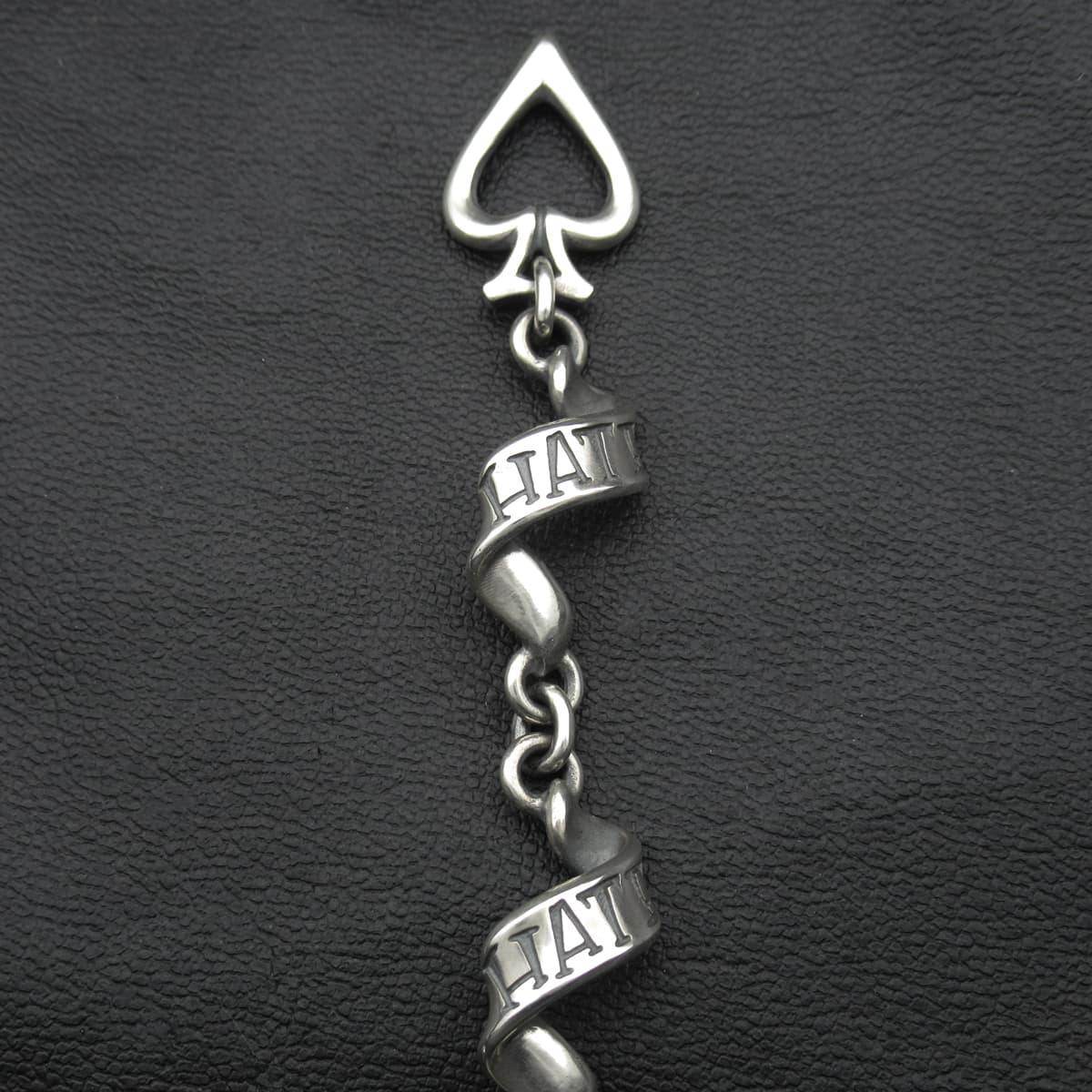 RAT RACE - Flutter Ribbon Bracelet S / HATE - EDEN ROCK STORE