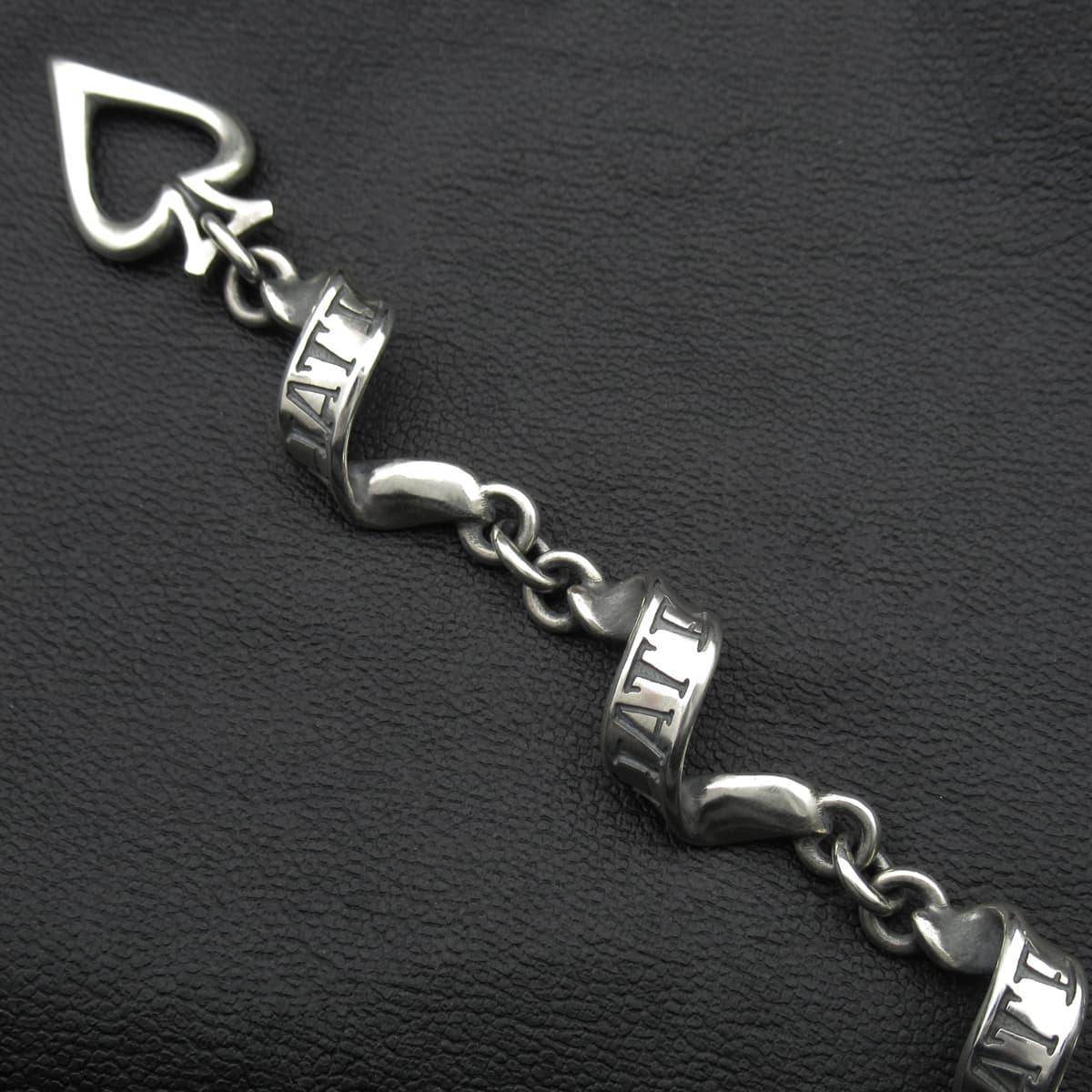 RAT RACE - Flutter Ribbon Bracelet S / HATE - EDEN ROCK STORE