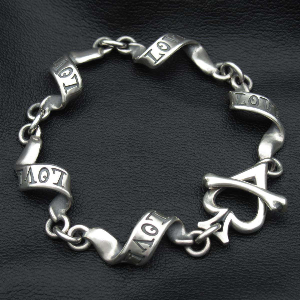 RAT RACE - Flutter Ribbon Bracelet S / LOVE - EDEN ROCK STORE