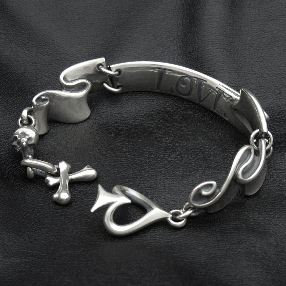 RAT RACE - Separated Ribbon Bracelet S / HATE - EDEN ROCK STORE