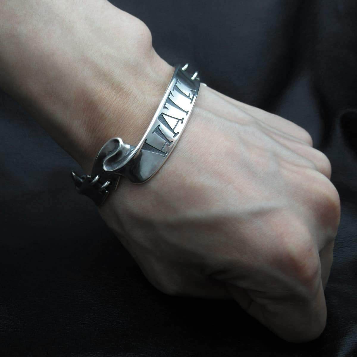 RAT RACE - Separated Ribbon Bracelet S / HATE - EDEN ROCK STORE