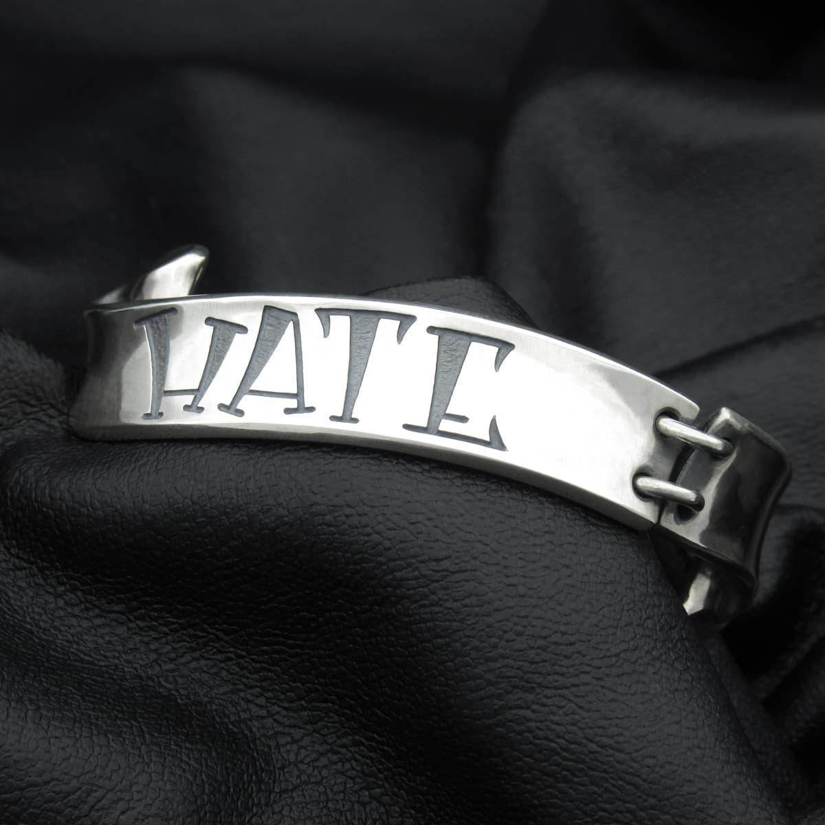 RAT RACE - Separated Ribbon Bracelet S / HATE - EDEN ROCK STORE