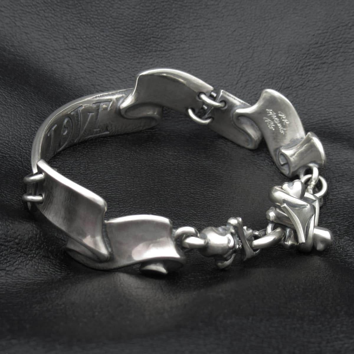 RAT RACE - Separated Ribbon Bracelet S / HATE - EDEN ROCK STORE