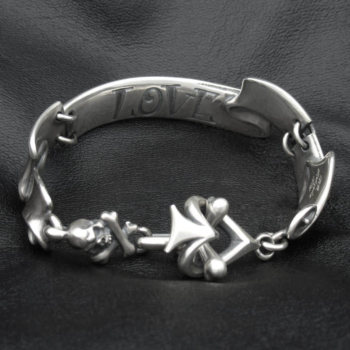 RAT RACE - Separated Ribbon Bracelet S / HATE - EDEN ROCK STORE
