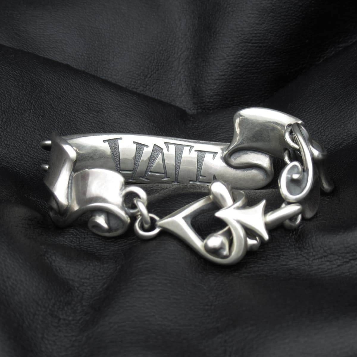 RAT RACE - Separated Ribbon Bracelet L / LOVE - EDEN ROCK STORE
