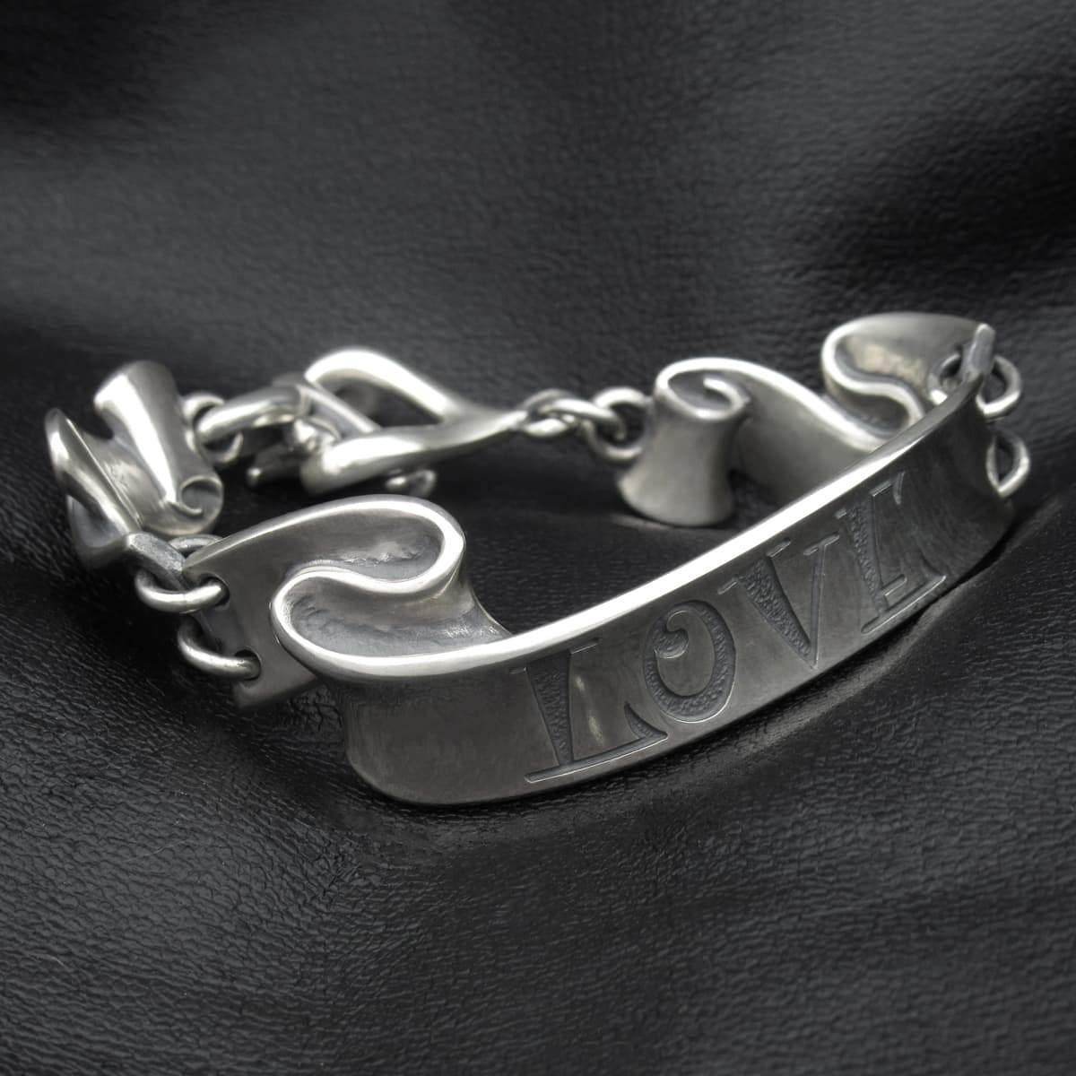 RAT RACE - Separated Ribbon Bracelet L / LOVE - EDEN ROCK STORE