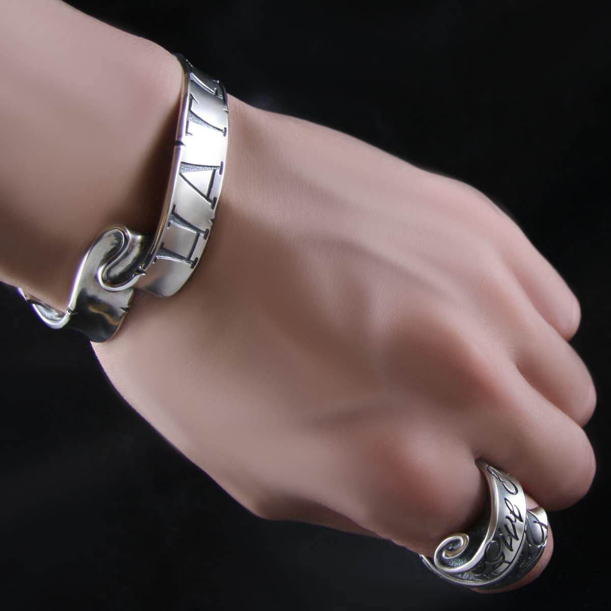 RAT RACE - Message On Ribbon Bangle HATE S - EDEN ROCK STORE