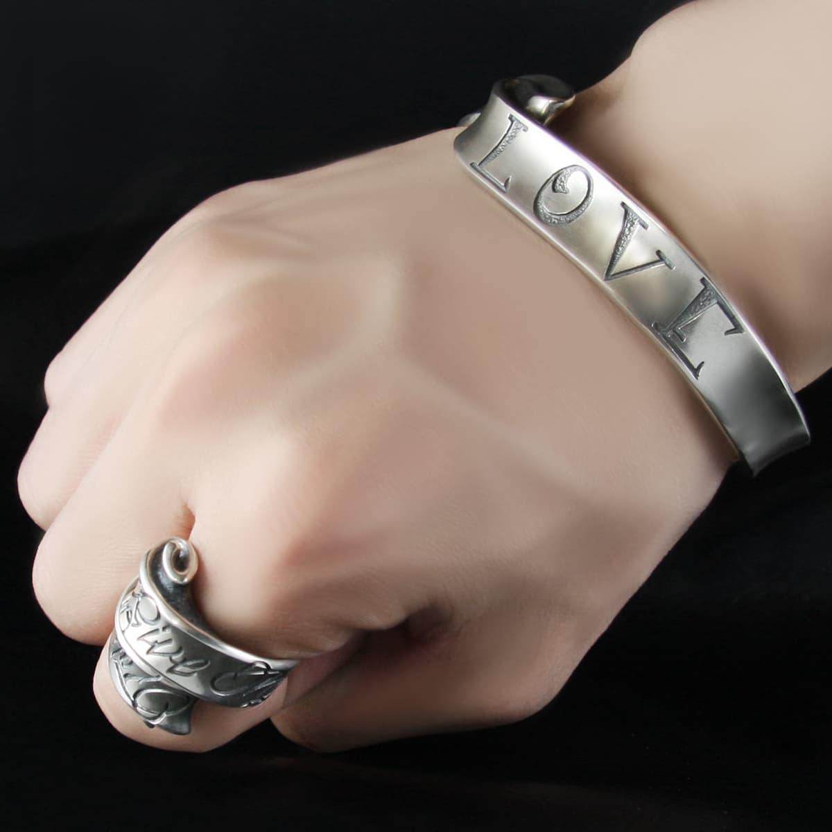 RAT RACE - Message On Ribbon Bangle LOVE L - EDEN ROCK STORE