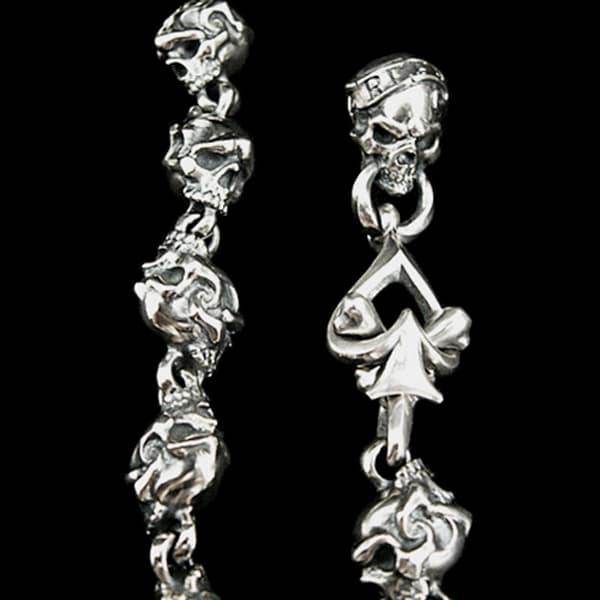 RAT RACE - Two Face Skull Wallet Chain - EDEN ROCK STORE