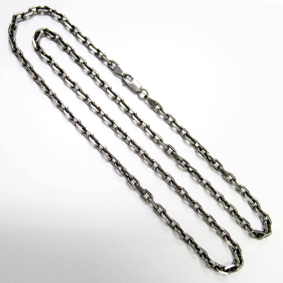 Silver Chain - 4 sides cut Necklace 3.2mm - EDEN ROCK STORE