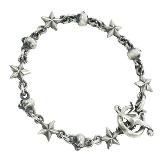 Tiny Star & Skull Bracelet (Side)