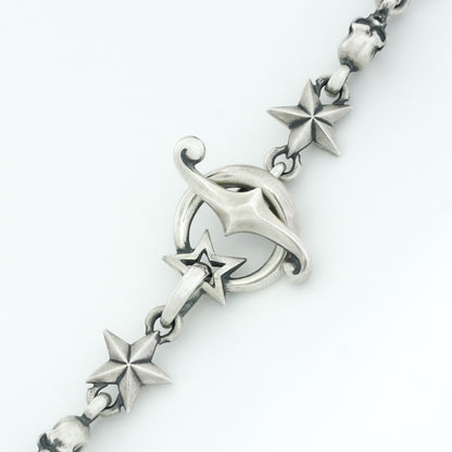 Tiny Star and Skull Necklace 50cm