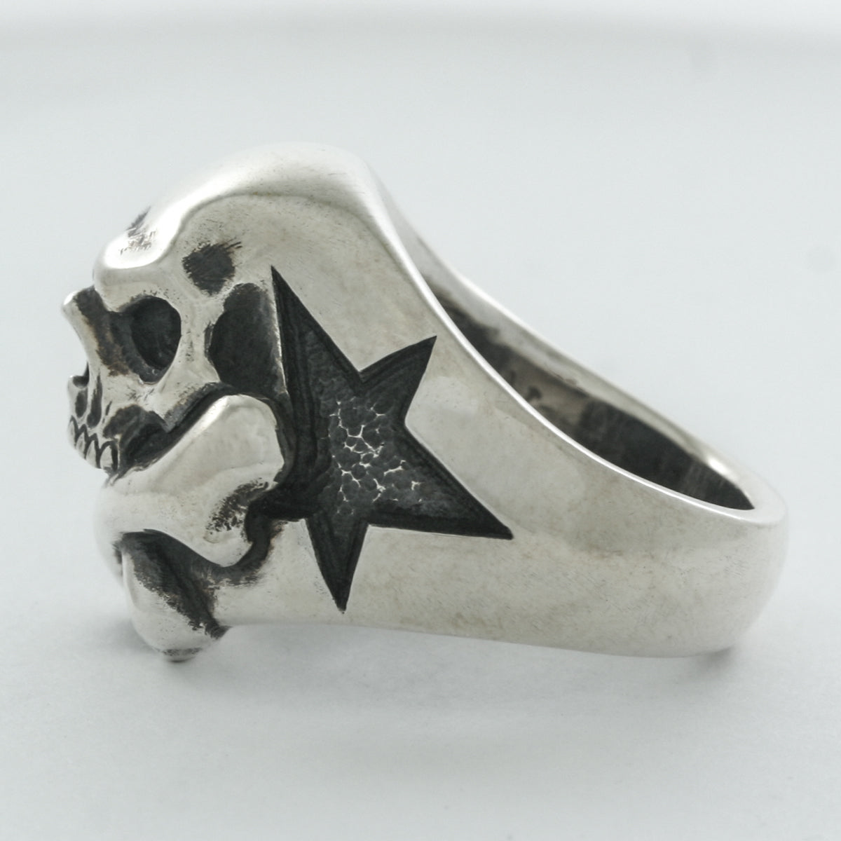 Cross Bone Skull Ring