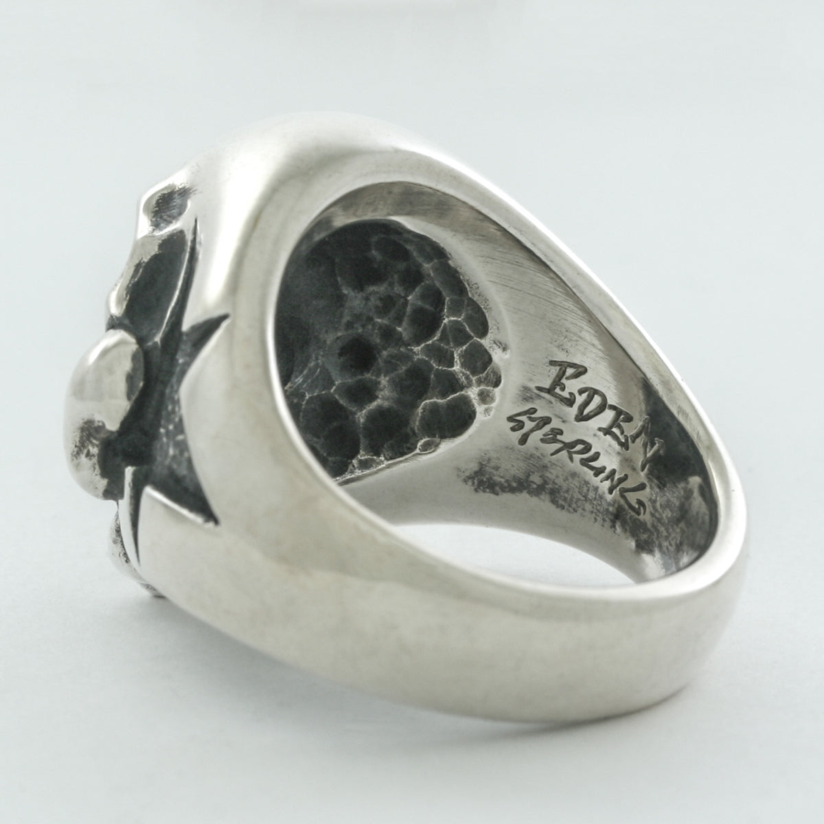 Cross Bone Skull Ring