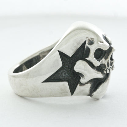 Cross Bone Skull Ring