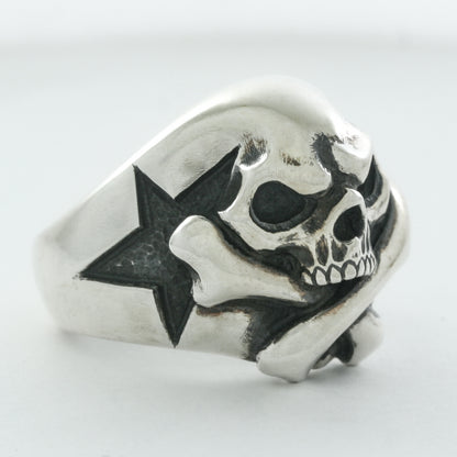 Cross Bone Skull Ring